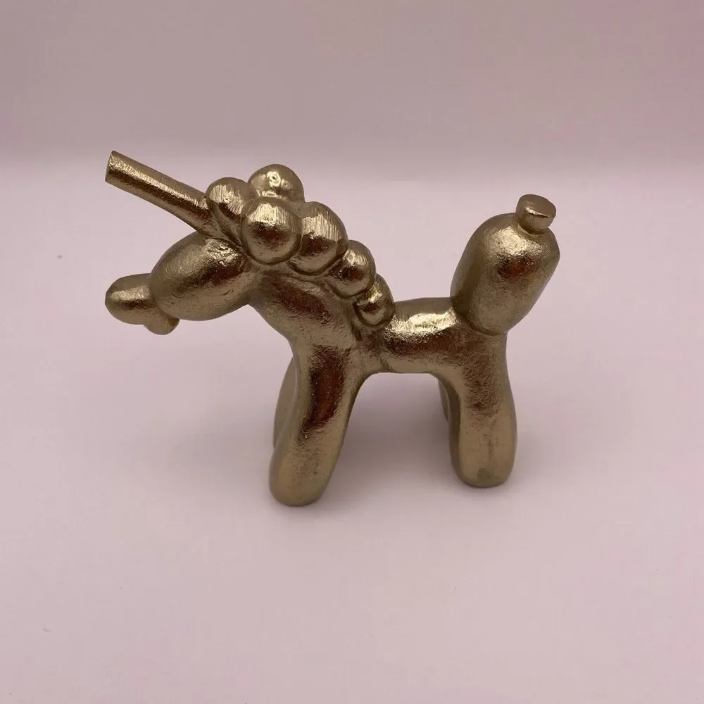 Gold Balloon Unicorn Decoration Paperweight Whimsical Desk Decoration‎
